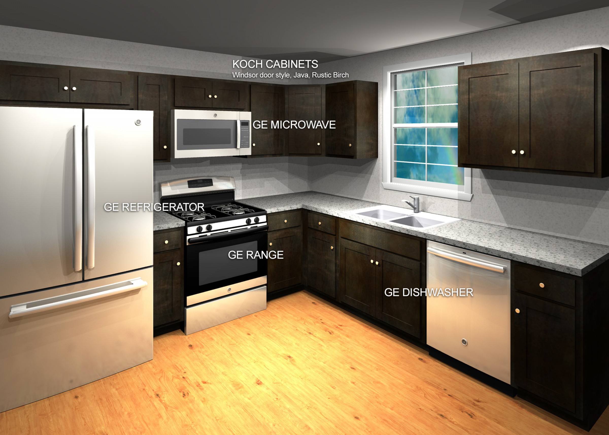 Koch Express Cabinets with GE Appliance Package